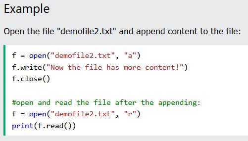 python file handling