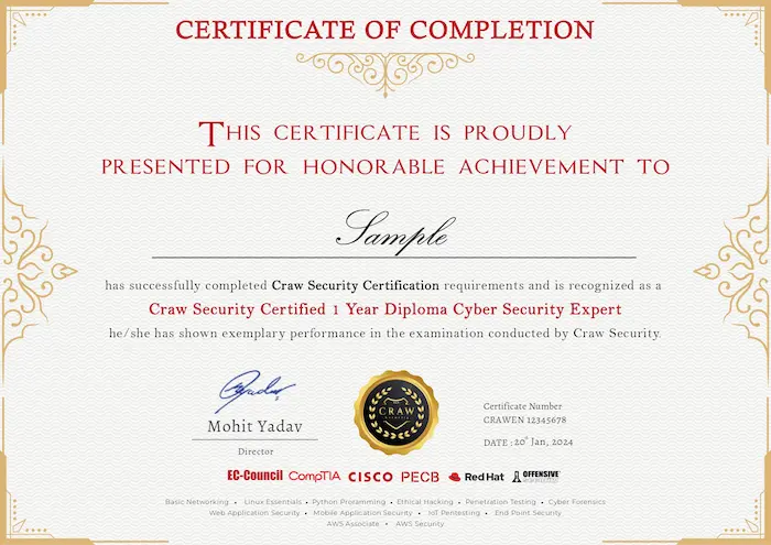 cyber security course with certificate