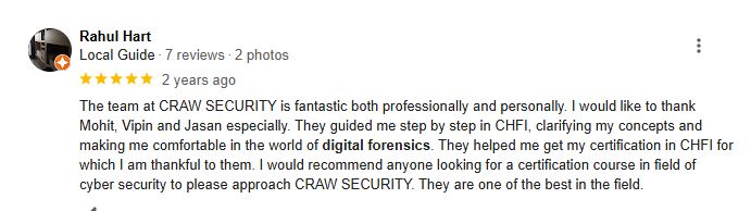image show Review Of Craw Cyber Forensic Student