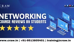 This image featuring Craw Security Networking Course Reviews by Students with contact details